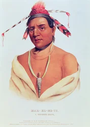 Portrait de Mar-Ko-Me-Te, un brave Menomene, 1838